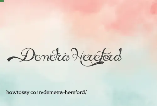 Demetra Hereford
