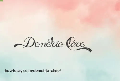 Demetria Clare