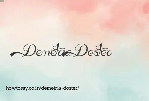 Demetria Doster