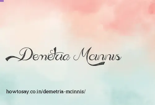 Demetria Mcinnis