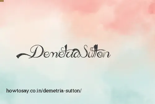 Demetria Sutton
