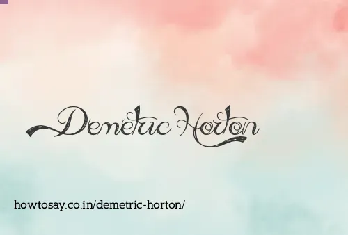 Demetric Horton