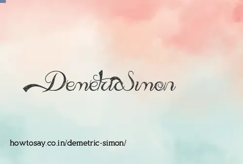 Demetric Simon