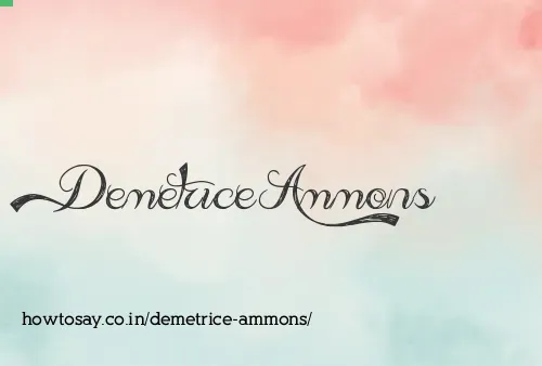 Demetrice Ammons
