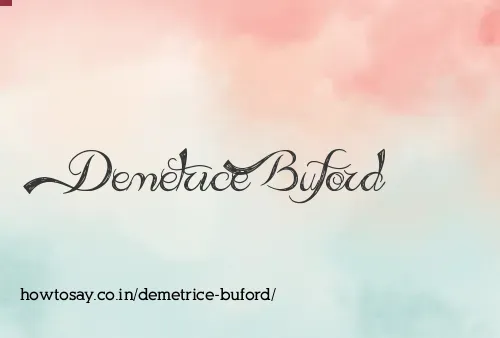 Demetrice Buford