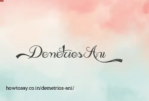 Demetrios Ani