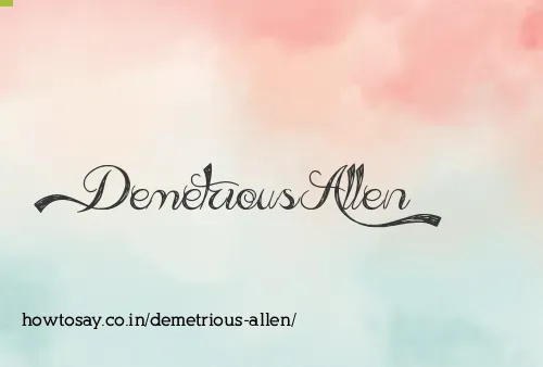 Demetrious Allen