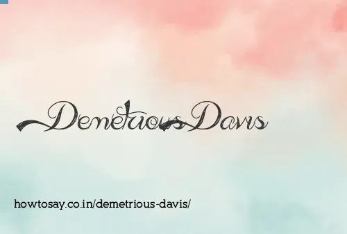 Demetrious Davis