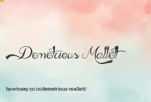 Demetrious Mallett