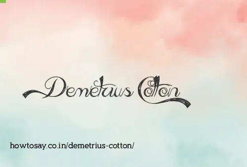Demetrius Cotton