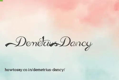 Demetrius Dancy