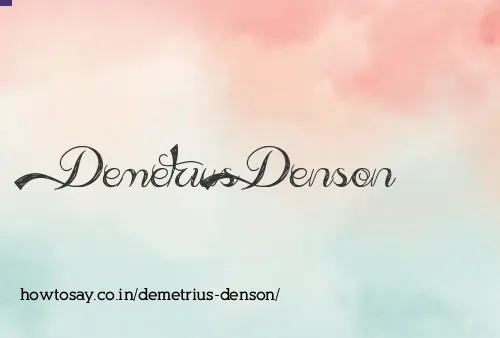 Demetrius Denson