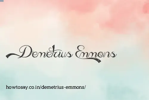 Demetrius Emmons