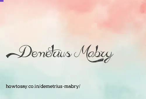 Demetrius Mabry