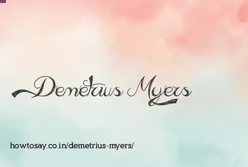 Demetrius Myers