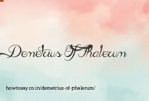 Demetrius Of Phalerum