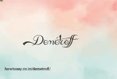 Demetroff