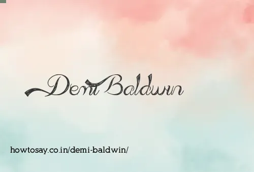 Demi Baldwin