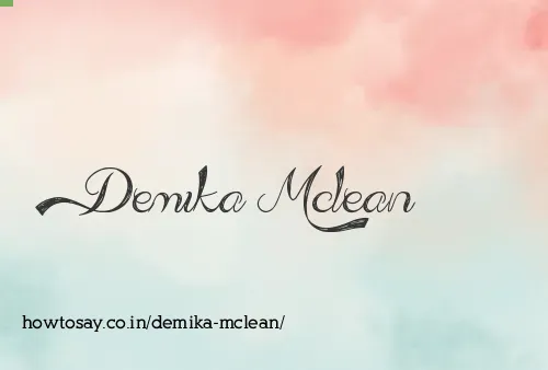 Demika Mclean