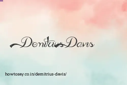 Demitrius Davis