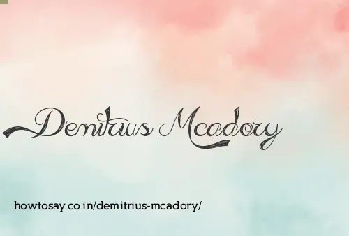 Demitrius Mcadory