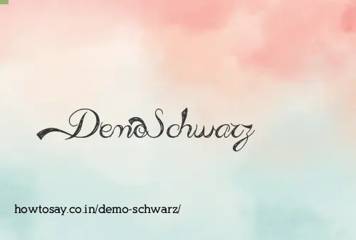 Demo Schwarz