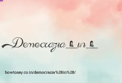 Democrazia In 
