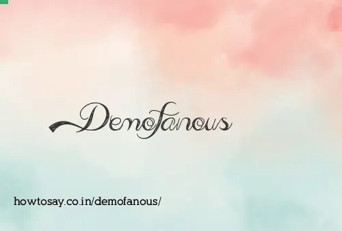 Demofanous