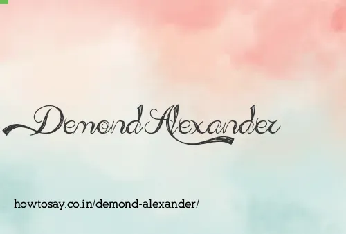 Demond Alexander