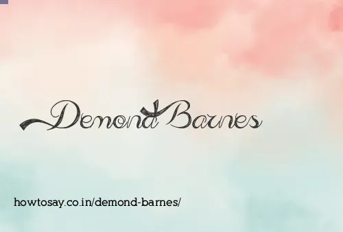 Demond Barnes