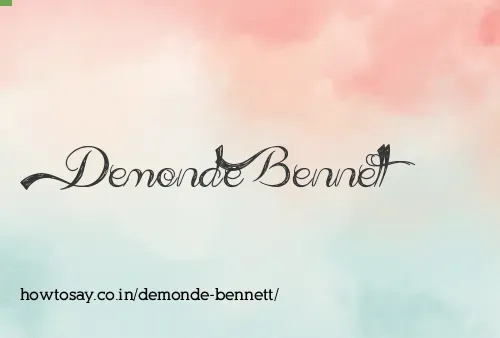 Demonde Bennett