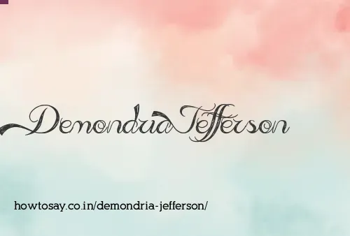 Demondria Jefferson