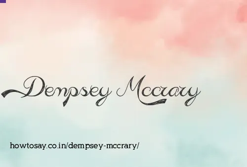 Dempsey Mccrary