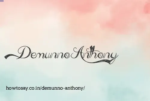 Demunno Anthony