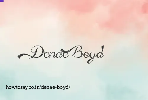 Denae Boyd