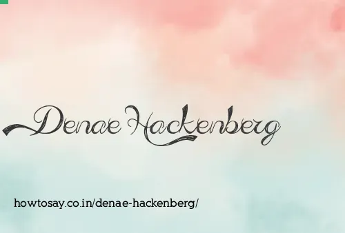 Denae Hackenberg
