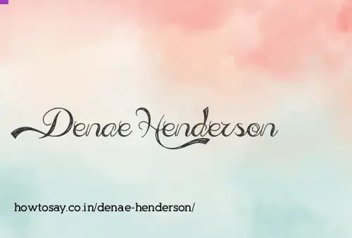 Denae Henderson