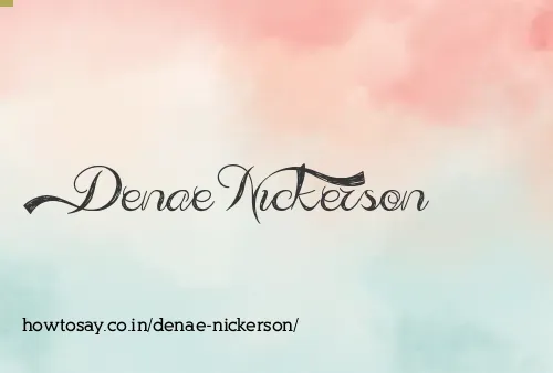 Denae Nickerson