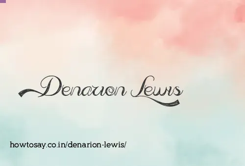 Denarion Lewis