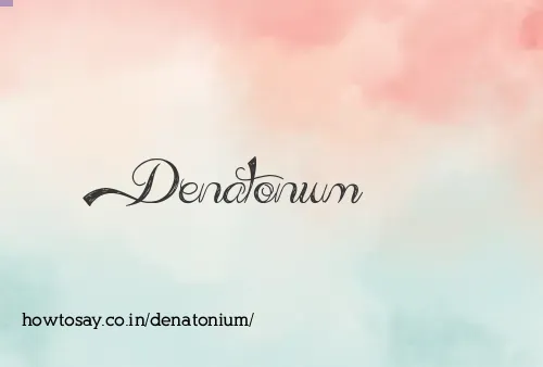 Denatonium