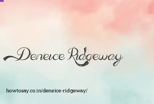Deneice Ridgeway