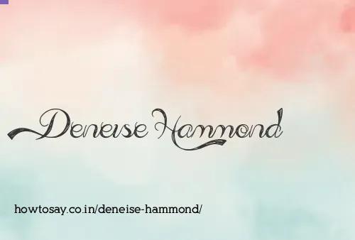 Deneise Hammond