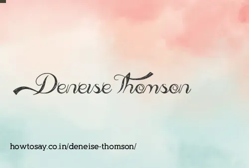 Deneise Thomson