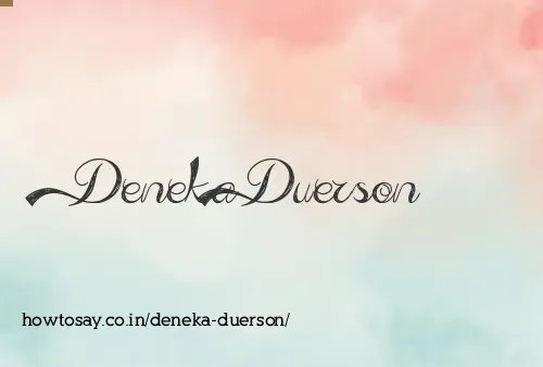 Deneka Duerson