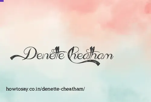Denette Cheatham