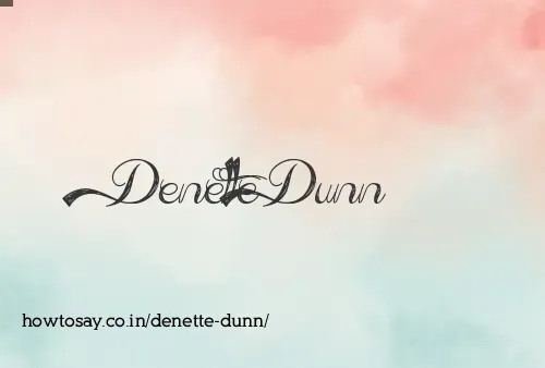 Denette Dunn