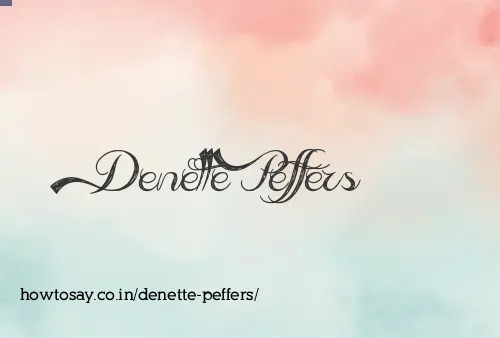 Denette Peffers