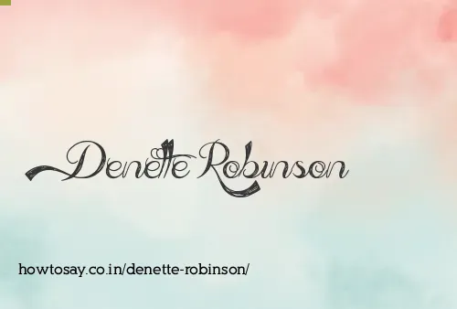 Denette Robinson