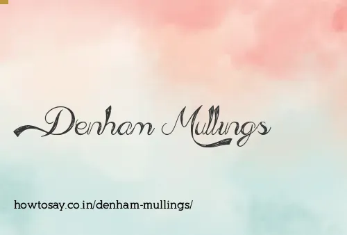 Denham Mullings
