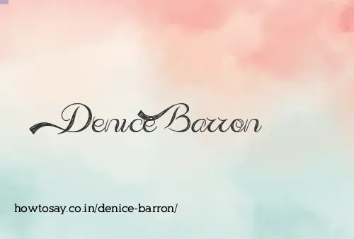 Denice Barron
